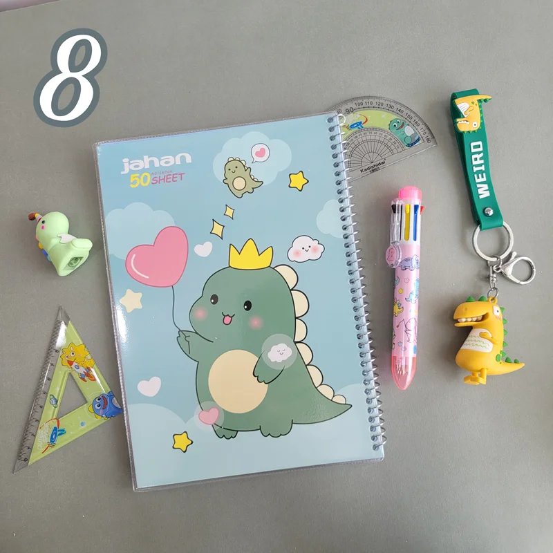 دفتر 50 برگ دایناسور مجلد