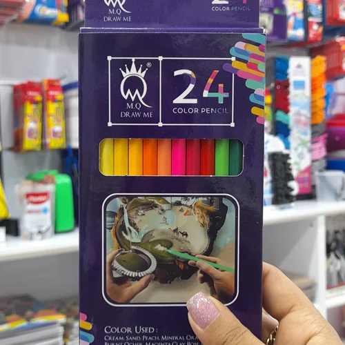 مداد رنگی 24 عددی ام کیو