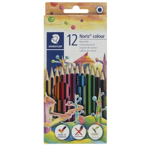 مداد رنگی 12 رنگ استدلر مدل نوریس کالر